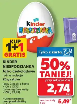 Kaufland Kinder niespodzianka oferta