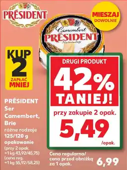 Kaufland Président ser camembert brie oferta