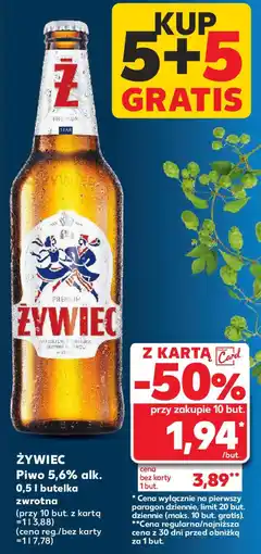 Kaufland Żywiec piwo 5,6% alk. oferta