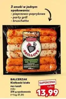 Kaufland Kiełbaski na ruszt w przyprawach Balcerzak Grillove oferta
