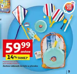 Auchan Zestaw zabawek na lato w plecaku One Two Fun oferta