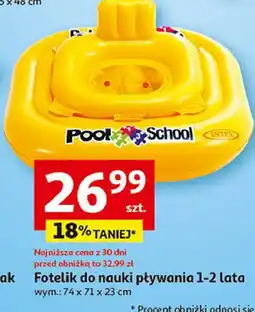 Fotelik do nauki pływania Intex