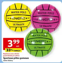 Auchan Piłka gumowa różowa Enero oferta