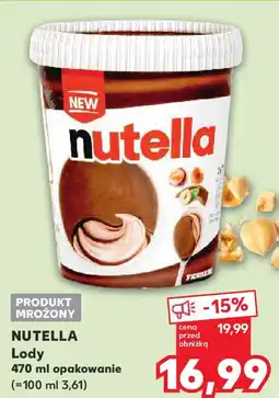 Kaufland Nutella lody oferta