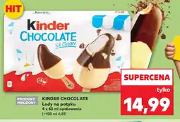 Kaufland Kinder chocolate lody na patyku oferta