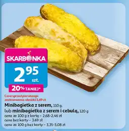 Auchan Mini bagietka z cebulą i serem oferta