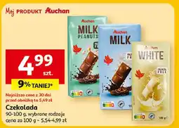 Auchan Czekolada biała Auchan oferta