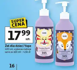 Auchan Żel pod prysznic pomarańcza i jabłko Yope oferta