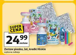 Auchan Zestaw w pudełku: pianka + żel kredki Hiskin oferta