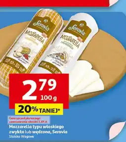 Auchan Ser mozzarella typu włoskiego Serovia oferta