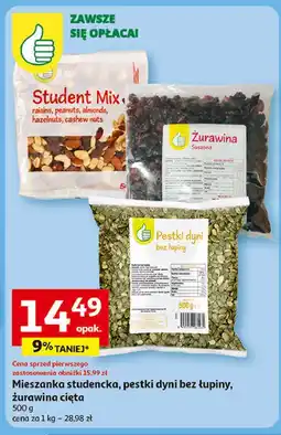 Auchan Żurawina suszona Podniesiony Kciuk oferta
