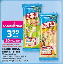 Auchan Paluszki serowe twiller Pik-Nik Kids oferta
