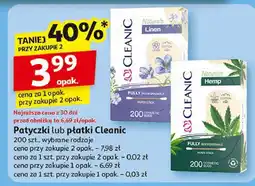 Auchan Patyczki higieniczne naturals hemp Cleanic oferta