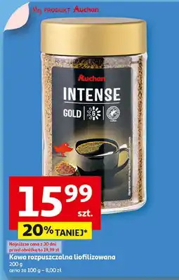 Auchan Kawa gold intenso liofilizowana Auchan Różnorodne (Logo Czerwone) oferta