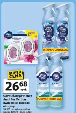 Auchan Odświeżacz powietrza flowers & spring Ambi Pur Bathroom oferta