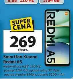 Auchan Smartfon redmi a5 64 gb czarny Xiaomi oferta