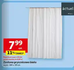 Auchan Zasłona prysznicowa 180 x 200 cm Actuel oferta