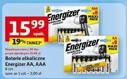 Auchan Baterie alkaliczne aaa Energizer oferta