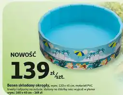 Auchan Basen składany okrągły 160 x 45 cm oferta