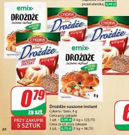 Dino Drozdże suszone Cykoria oferta