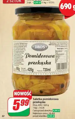 Dino Pomidorowa przekąska Dros oferta