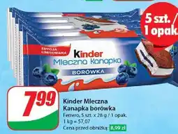 Dino Baton borówkowy Kinder Mleczna Kanapka oferta