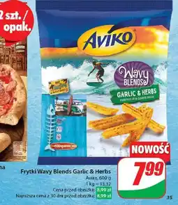 Dino Frytki wavy garlic & herbs Aviko oferta