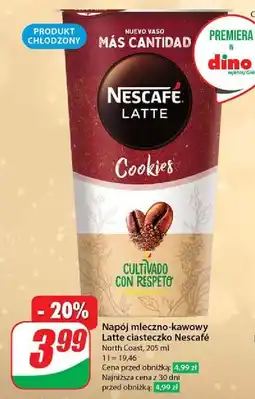 Dino Napój mleczno-kawowy cookies Nescafe Latte oferta