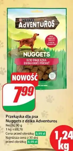 Dino Nuggets o smaku dzika Purina Adventuros oferta