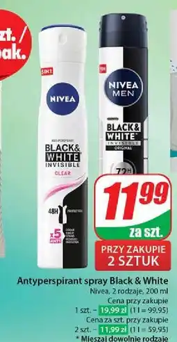 Dino Antyperspirant original Nivea Men Invisible Black & White oferta