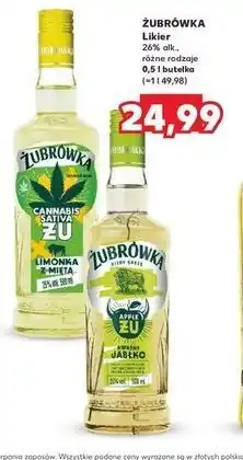 Kaufland Wódka Żubrówka Kwaśne Jabłko oferta