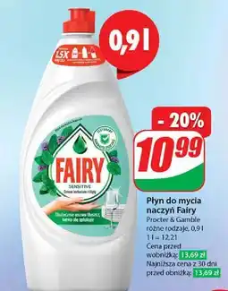 Dino Płyn do mycia naczyń teatree & mint Fairy Sensitive oferta