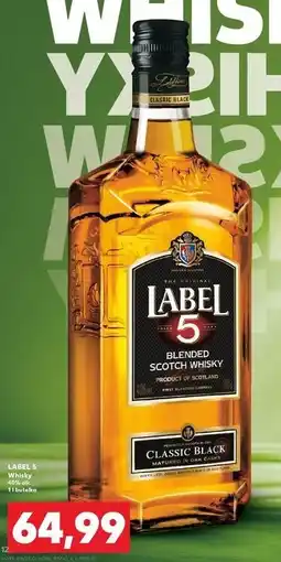 Kaufland Whisky Label 5 oferta