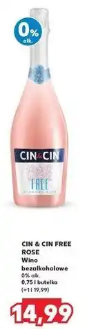Kaufland Wino Cin&Cin Rose Free oferta
