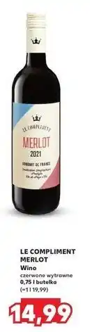 Kaufland Wino Le Compliment Merlot oferta