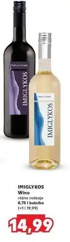 Kaufland Wino Imiglykos Melritos Medium Sweet White oferta