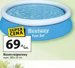 Auchan Basen rozporowy Bestway Fast Set oferta