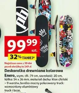 Auchan Deskorolka drewniana kolorowa oferta