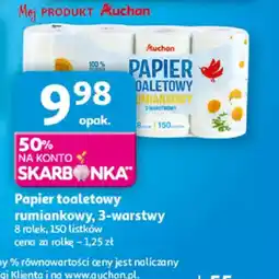 Auchan Papier toaletowy rumiankowy oferta