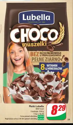 Dino Płatki muszelki czekoladowe Lubella oferta