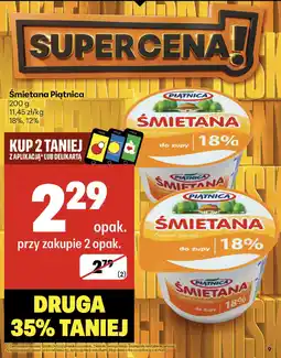 Delikatesy Centrum Śmietana Piątnica 18% 200g oferta