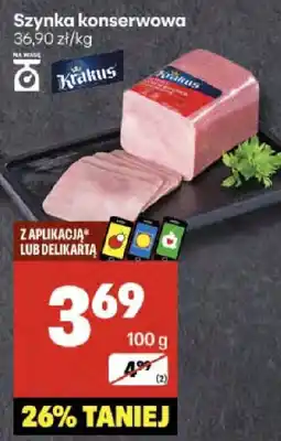 Delikatesy Centrum Szynka konserwowa 100g Krakus oferta