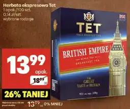 Delikatesy Centrum Herbata ekspresowa Tet 100 szt oferta