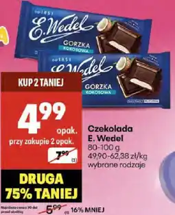 Delikatesy Centrum Czekolada E. Wedel 80-100g oferta