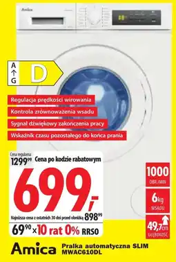 Media Expert Pralka Amica oferta