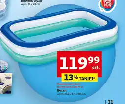 Auchan Basen dmuchany One Two Fun oferta