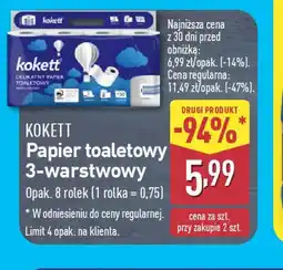 ALDI Kokett Papier toaletowy 3-warstwowy oferta