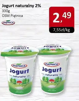 Market Point Jogurt naturalny 2% 330g OSM Piątnica oferta