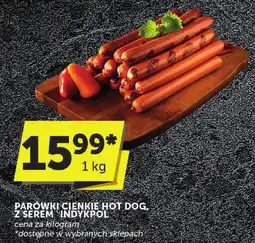 Groszek Parówki cienkie hot dog z serem indykpol oferta