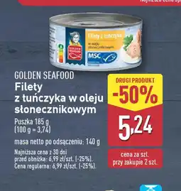 ALDI Golden Seafood Filety z tuczyka w oleju sŁonecznikowym oferta